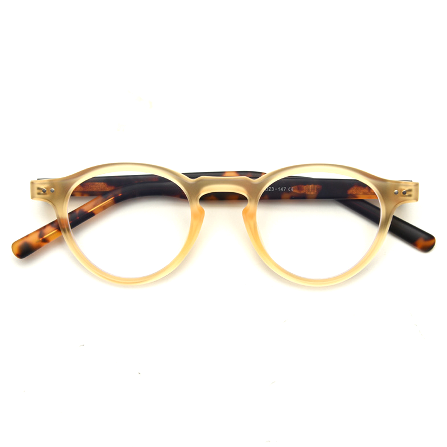 Sophisticated Round Full-Rim Eyeglasses