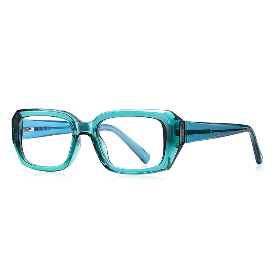 Hubris Rectangle Full-Rim Eyeglasses