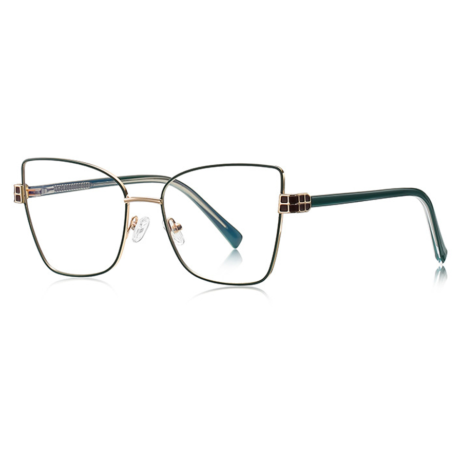 Glint Geometric Full-Rim Eyeglasses