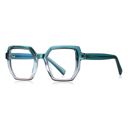 Vortex Geometric Full-Rim Eyeglasses