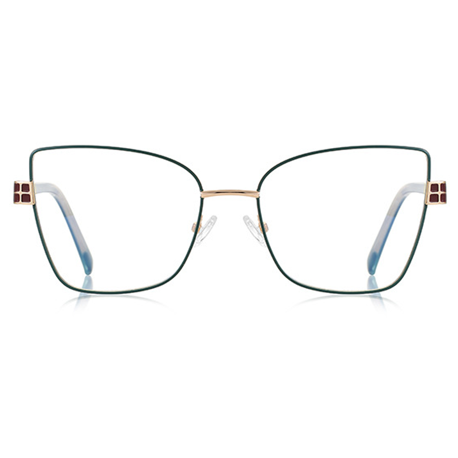 Glint Geometric Full-Rim Eyeglasses