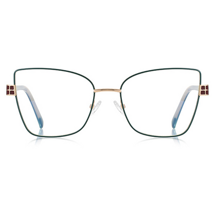 Glint Geometric Full-Rim Eyeglasses