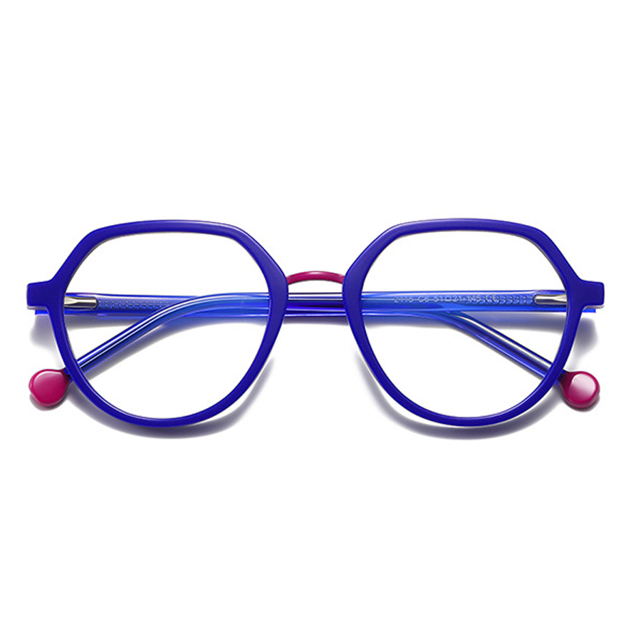 Hubris Geometric Full-Rim Eyeglasses