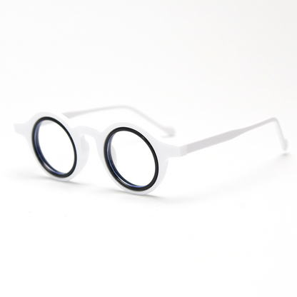 Quartz Round Full-Rim Eyeglasses