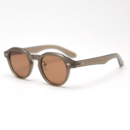 Aura Round Full-Rim Polarized Sunglasses