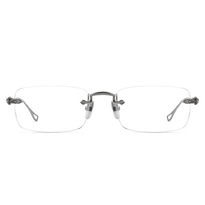 Woodrow Rectangle Rimless Eyeglasses