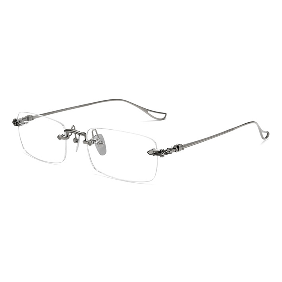 Woodrow Rectangle Rimless Eyeglasses