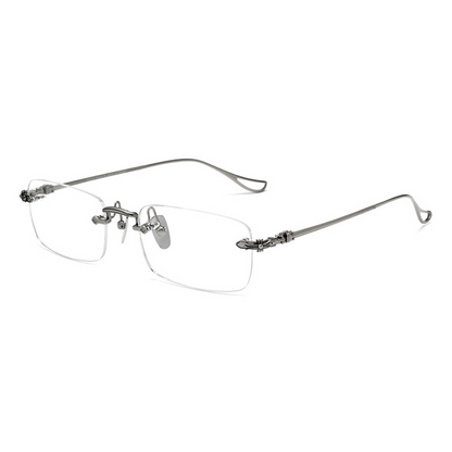 Woodrow Rectangle Rimless Eyeglasses