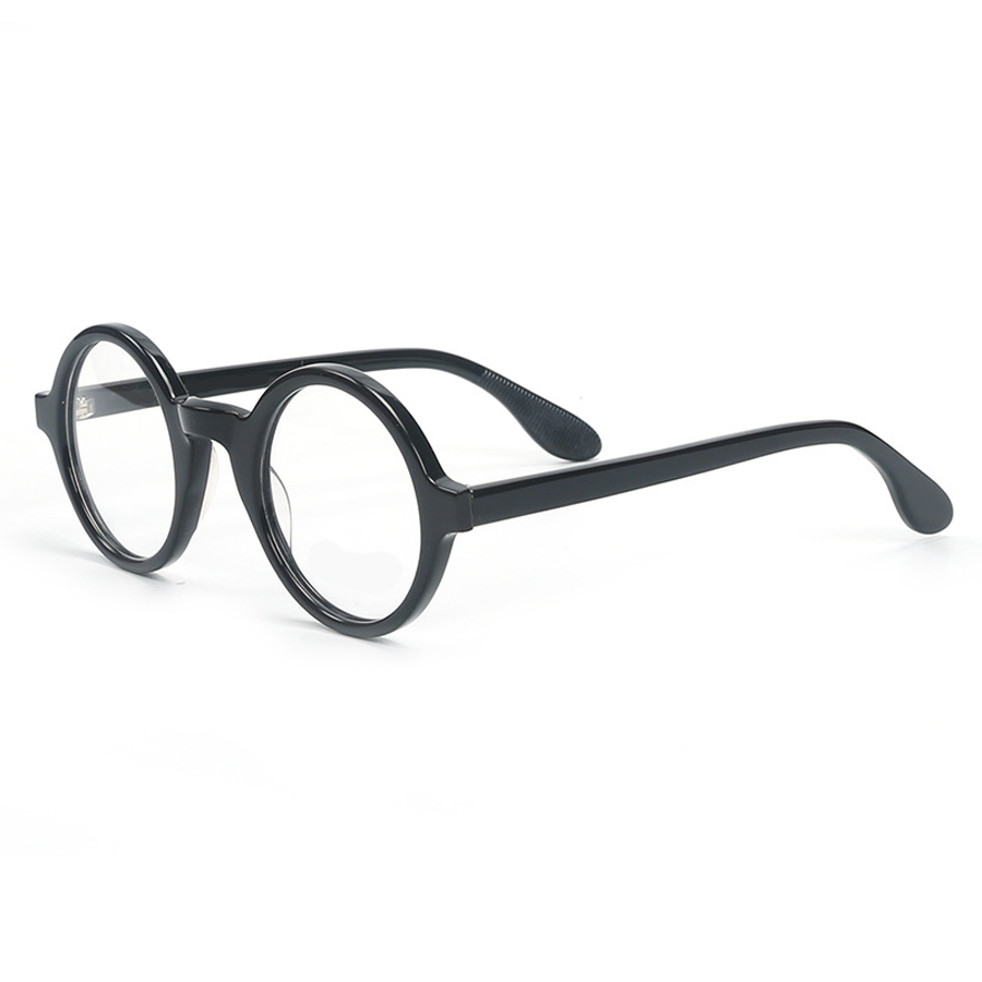 Vivid Round Full-Rim Eyeglasses