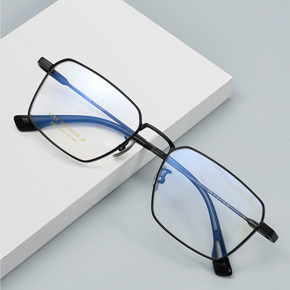 Draft Square Full-Rim Eyeglasses