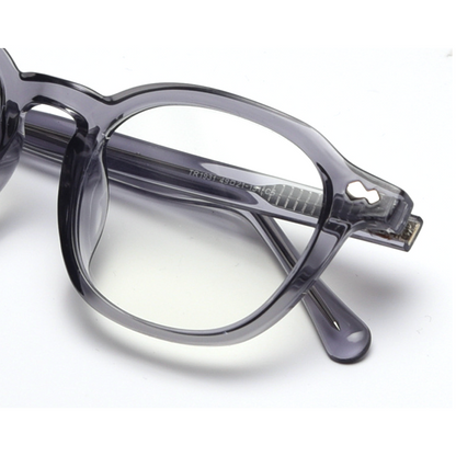 Contrast Round Full-Rim Eyeglasses