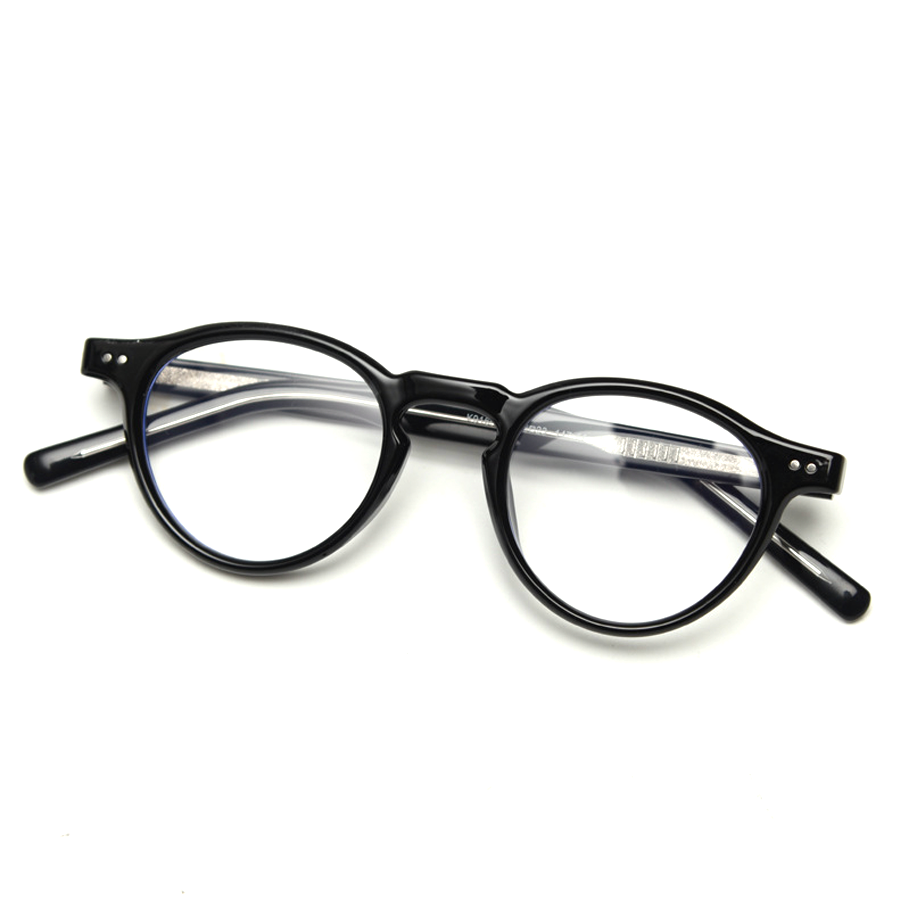 Sophisticated Round Full-Rim Eyeglasses