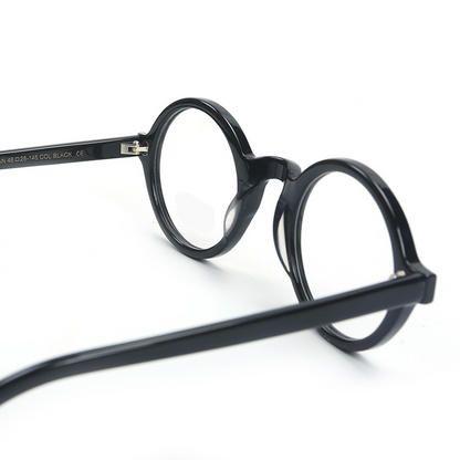 Vivid Round Full-Rim Eyeglasses