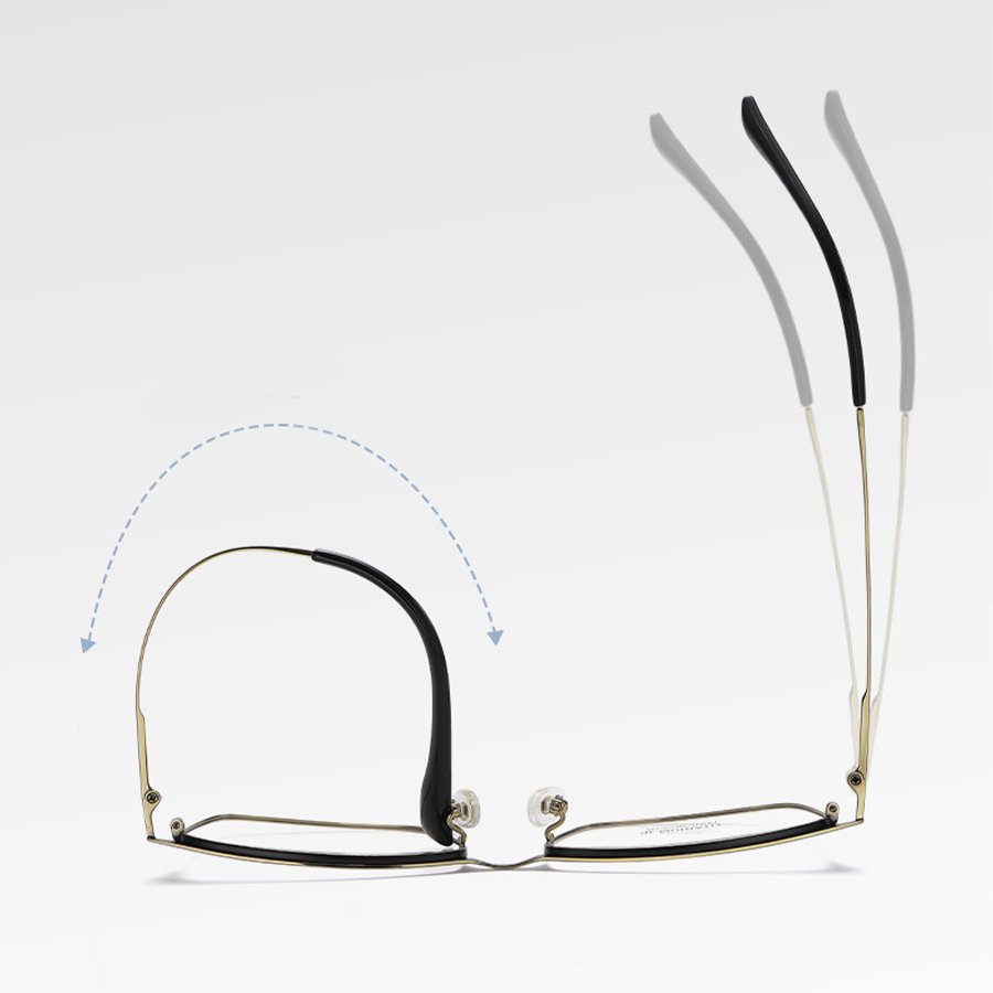 Eris Browline Semi-Rimless Eyeglasses