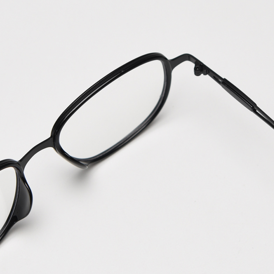 Retro Rectangle Full-Rim Eyeglasses