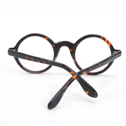 Vivid Round Full-Rim Eyeglasses