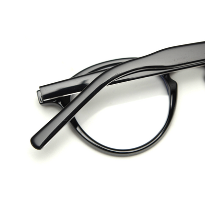 Sophisticated Round Full-Rim Eyeglasses