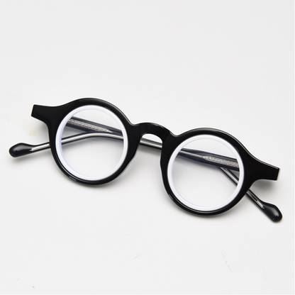 Quartz Round Full-Rim Eyeglasses