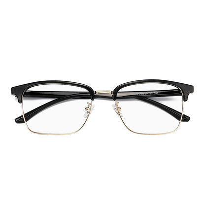 Nichibotse Browline Semi-Rimless Eyeglasses